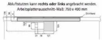 SILVERLINE Flow-In Intern FLIK 854 ESK - Technische Maßzeichnung - 3