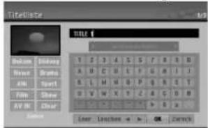 LG LH-WH7695IA - Benennen eines Titels - 1