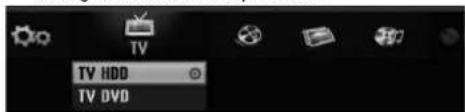 LG LH-WH7695IA - Bedienungen im Hauptmenü - 1