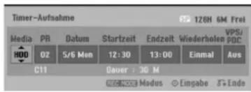 LG LH-WH7695IA - Drücken Sie auf TIMER REC. - 1