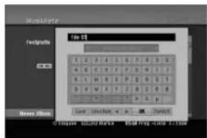 LG LH-WH7695IA - Datei auf der Festplatte oder dem USB-Gerät benennen - 2