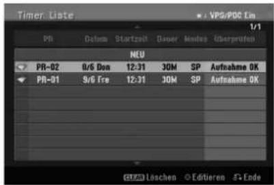 LG LH-WH7695IA - Überprüfung der Timer-Aufnahme - 1