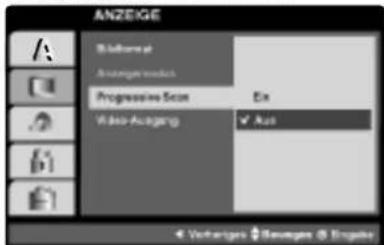 LG LH-CX449S - So schalten Sie Progressive Scan auf Ein: - 1