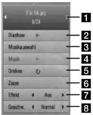 LG HB44A - Funktionen während der Fotoanzeige - 1