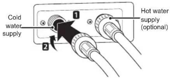 LG F4J6TY8S - Connecting Hose to Appliance - 1