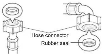 LG F4J6TY8S - Checking the Rubber Seal on the Water Supply Hose - 1