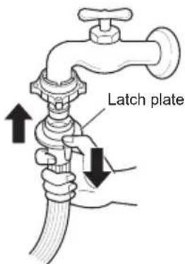 LG F4J6TY8S - Connecting One Touch Type Hose to Tap Without Thread - 4