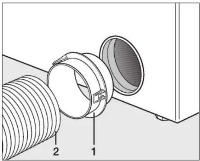 MIELE PT 5186 XL - Abluftleitungssystem mit flexibler Abluftleitung - 1