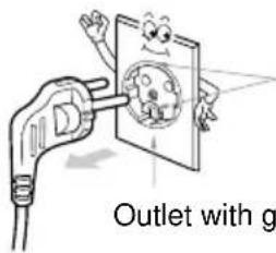 LG WF-H1500 - Grounding Method with Ground insert space Terminal - 1