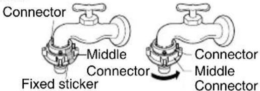 LG WF-HD100FS - Fixing Upper Connector and Middle Connector - 1