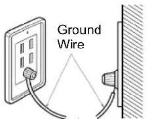LG WF-HD100FS - Using Ground Wire - 1