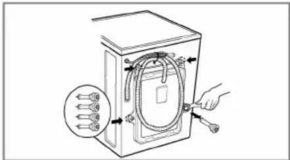 LG WD-MD7000WM - ■ Removing transit bolts - 2