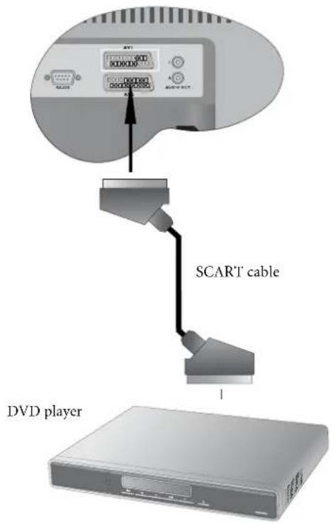 SCART cable DVD player