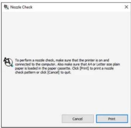 EPSON WorkForce ET-4750 - CheckingtheNozzlesUsingaComputerUtility - 1