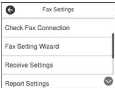 EPSON WorkForce ET-4750 - ScrolldownandselectFaxSettings. - 1