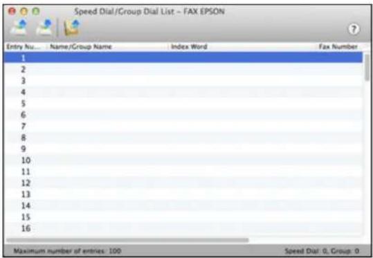EPSON WorkForce ET-4750 - SettingUpSpeed/GroupDialListsUsingtheFaxUtility-Mac - 2