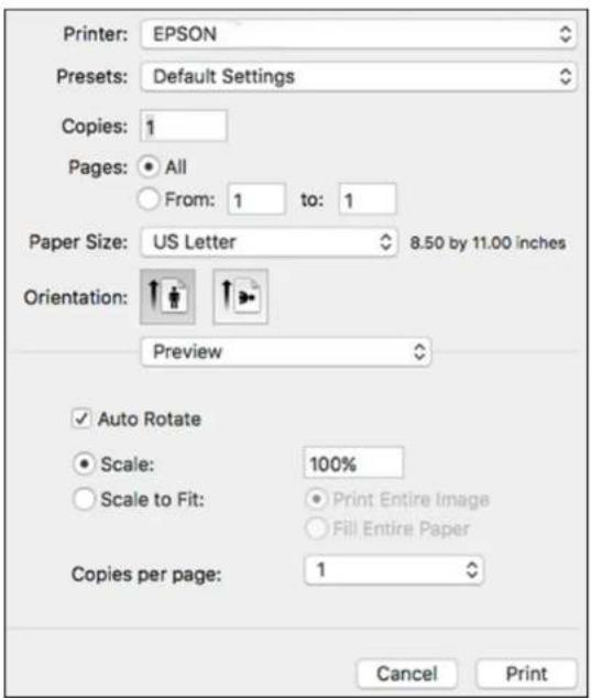 EPSON WorkForce ET-4750 - SelectingBasicPrintSettings-Mac - 2