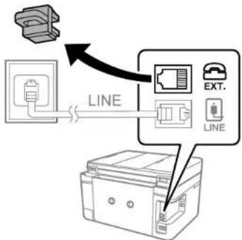 EPSON WorkForce ET-4750 - ConnectingaTelephoneorAnsweringMachine - 3