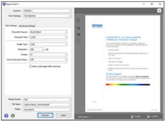 EPSON WorkForce ET-4750 - ScanninginEpsonScan2 - 2