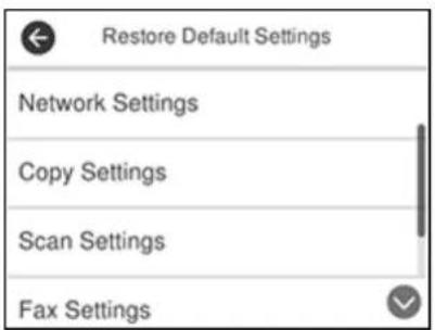 EPSON WorkForce ET-4750 - ResettingControlPanelDefaults - 1
