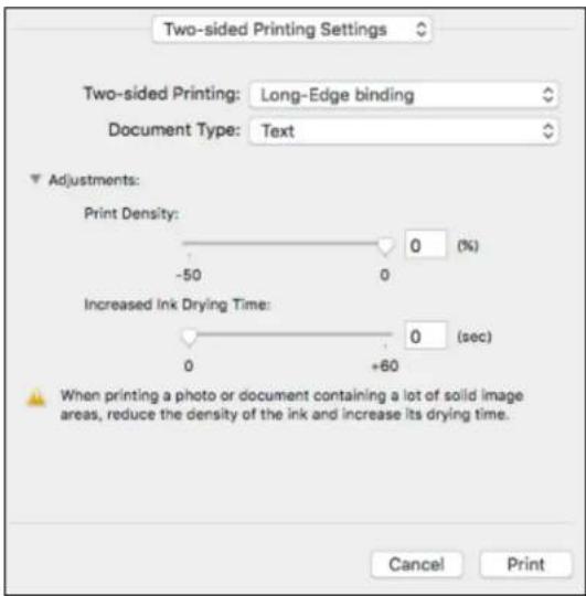 EPSON WorkForce ET-4750 - SelectingDouble-sidedPrintingSettings-Mac - 2