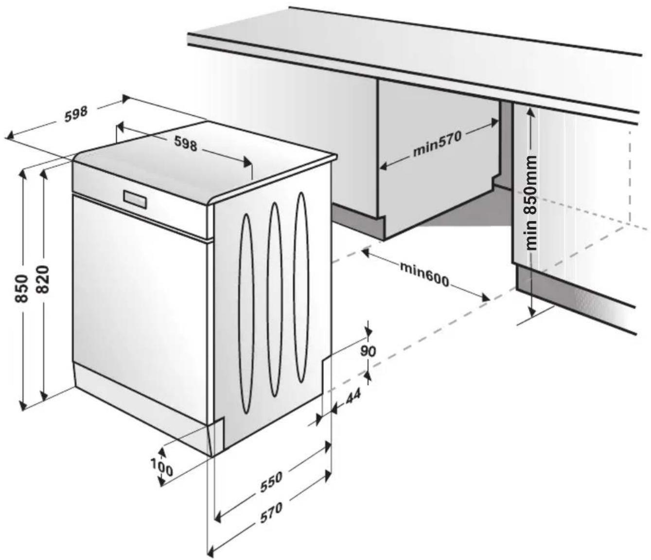 BEKO DWC6540W - Drain Hose Connection - 2