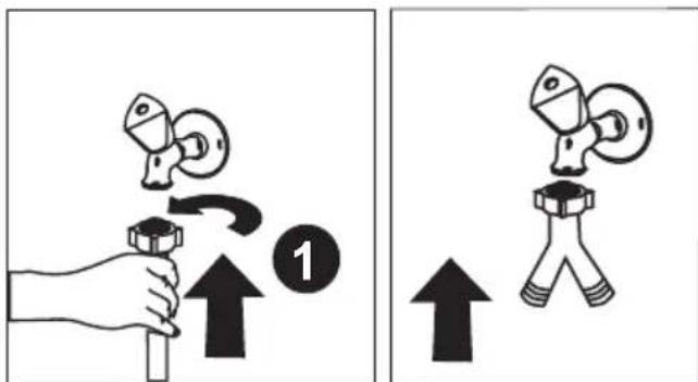 BEKO DWC6540W - The appliance must be connected to the water mains using the new hose set supplied with your new dishwasher. Old hose sets must not be re-used. - 1