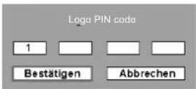 SANYO PLC-WXE46 - Ändern des Logo PIN Codes - 2