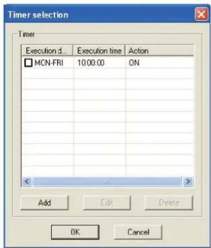 SANYO PLC-WXE46 - Einstellen von Timern für Ziele - 1