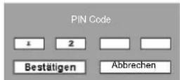 SANYO PLC-WXE46 - Ändern des PIN Codes - 2