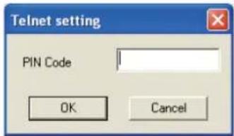SANYO PLC-WXE46 - Stellt das Passwort für Telnet ein. - 1