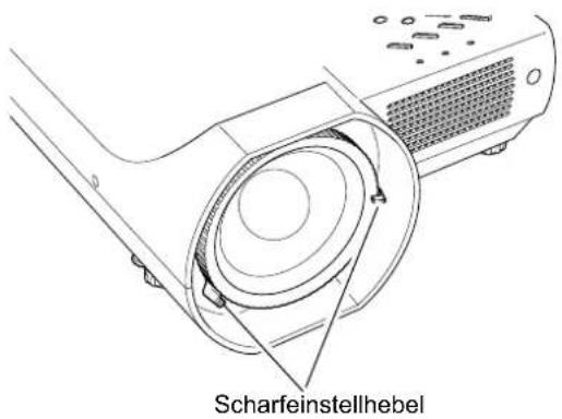 Scharfeinstellhebel
