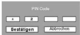 SANYO PLC-WXL46 - Ändern des PIN Codes - 2