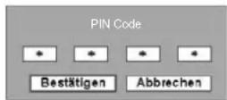 SANYO PLC-WXL46 - Ändern des PIN Codes - 4