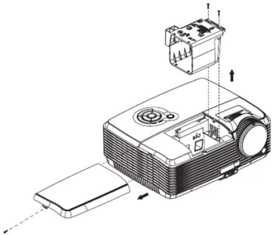 VIEWSONIC PJD6211P - Lampe austauschen - 2