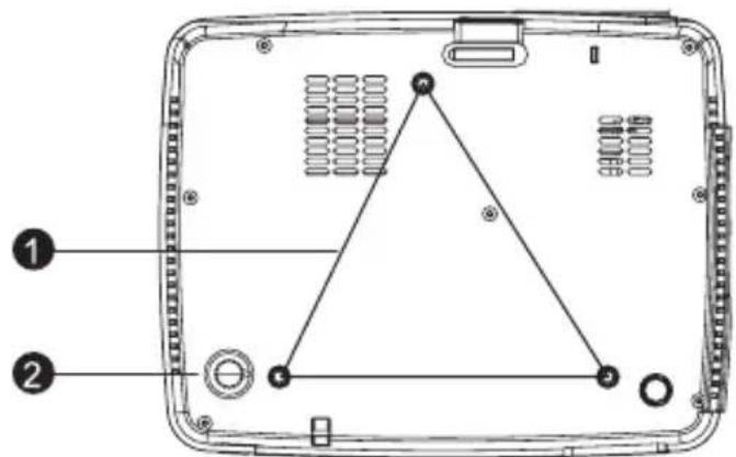 VIEWSONIC PJD6211P - Unterseite - 1