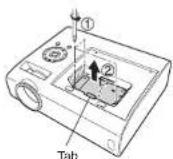 TOSHIBA TDP-T360 - Lamp replacement (Continued) - 3