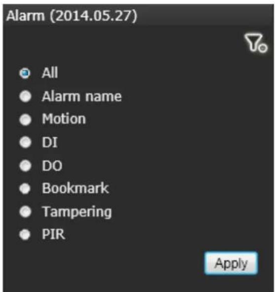 Vivotek ND8212W - Alarm filter: - 1