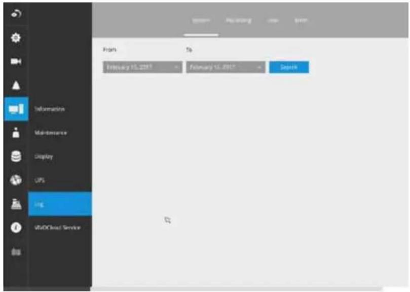 Vivotek ND8212W - 3-4-14. Settings - System - Log - 1