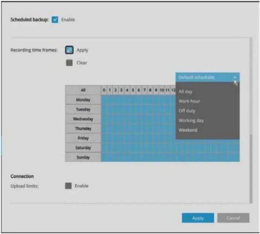 Vivotek ND8212W - 3-4-18. Settings - Storage - Scheduled backup - 2