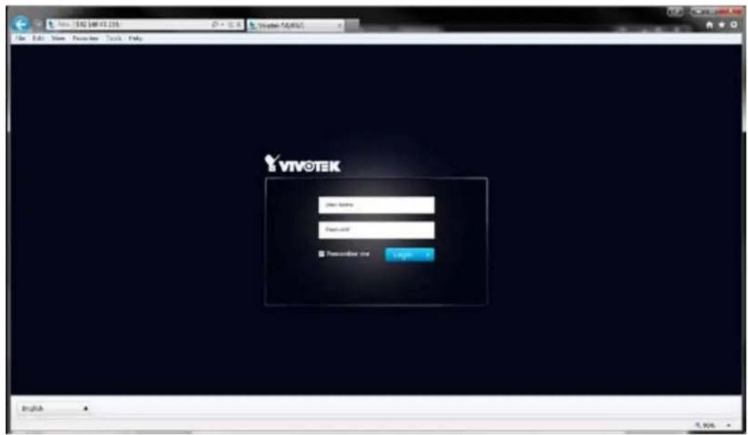 Vivotek ND8212W - 4-1. Login - 1