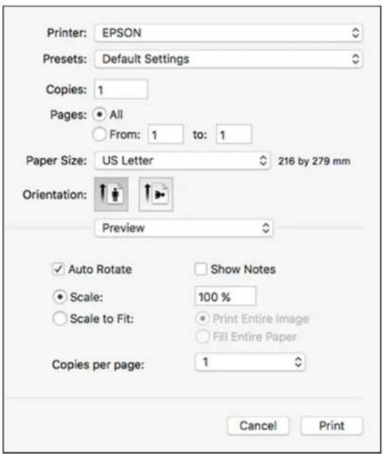 EPSON Expression Premium ET-7750 - SelectingBasicPrintSettings-Mac - 2