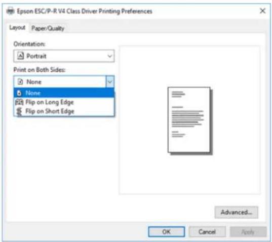 EPSON Expression Premium ET-7750 - Select the orientation of your document as the Orientation setting. - 1