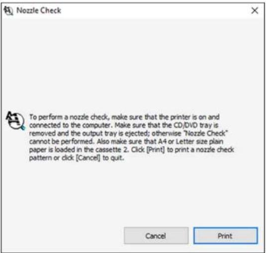 EPSON Expression Premium ET-7750 - CheckingtheNozzlesUsingaComputerUtility - 1
