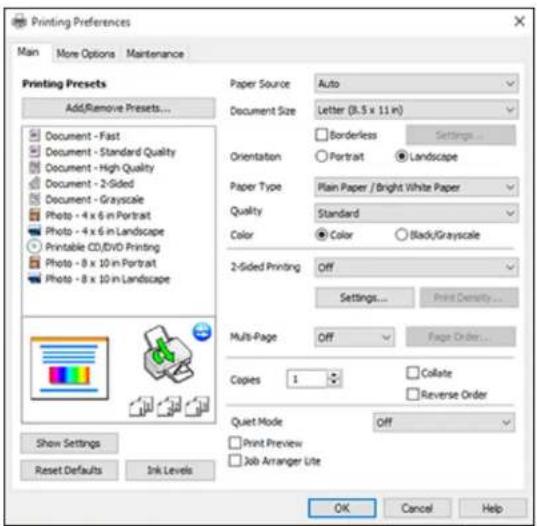 EPSON Expression Premium ET-7750 - SelectingBasicPrintSettings-Windows - 1