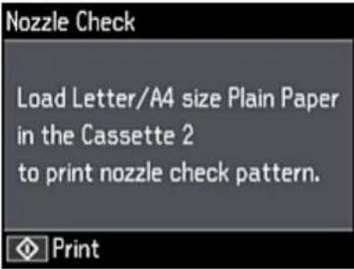 EPSON Expression Premium ET-7750 - CheckingtheNozzlesUsingtheProductControlPanel - 2