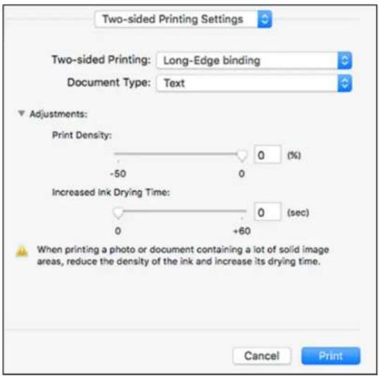 EPSON Expression Premium ET-7750 - SelectingDouble-sidedPrintingSettings-Mac - 2