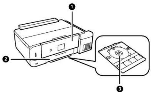 EPSON Expression Premium ET-7750 - ProductParts-Top - 2