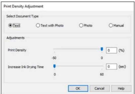 EPSON Expression Premium ET-7750 - ClickthePrintDensitybutton. - 1