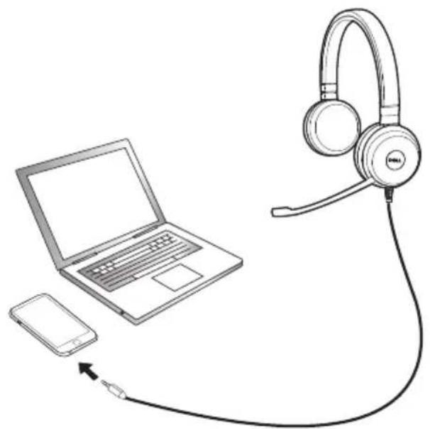 DELL Pro UC350 - Setting up your headset - 1